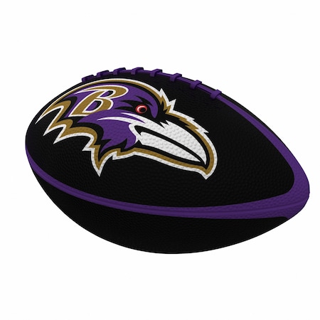 Logo Brands Baltimore Ravens Pinwheel Logo Junior-Size Rubber Football 603-93JR-2